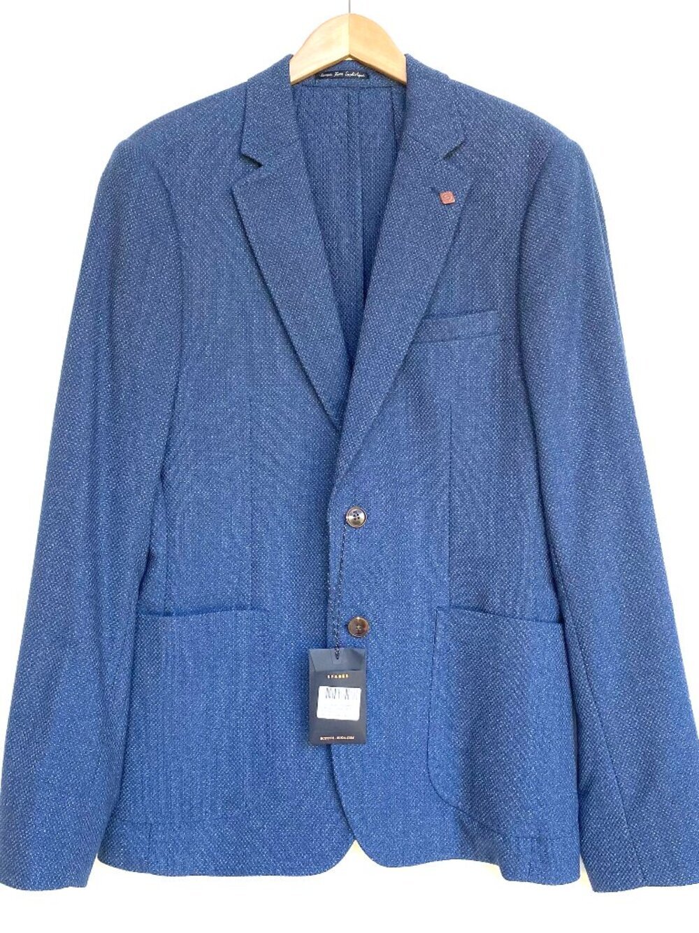 NWT Scotch & Soda Unstructured Jersey Texured Blazer Sports Coat Size L